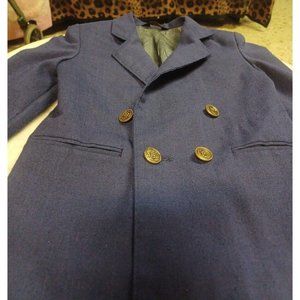 Vintage Little Boys Blazer Lined 4S LS Big Gold Buttons